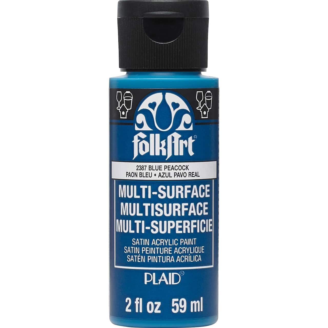 12 Pack: FolkArt® Multi-Surface Satin Acrylic Paint, 2oz.